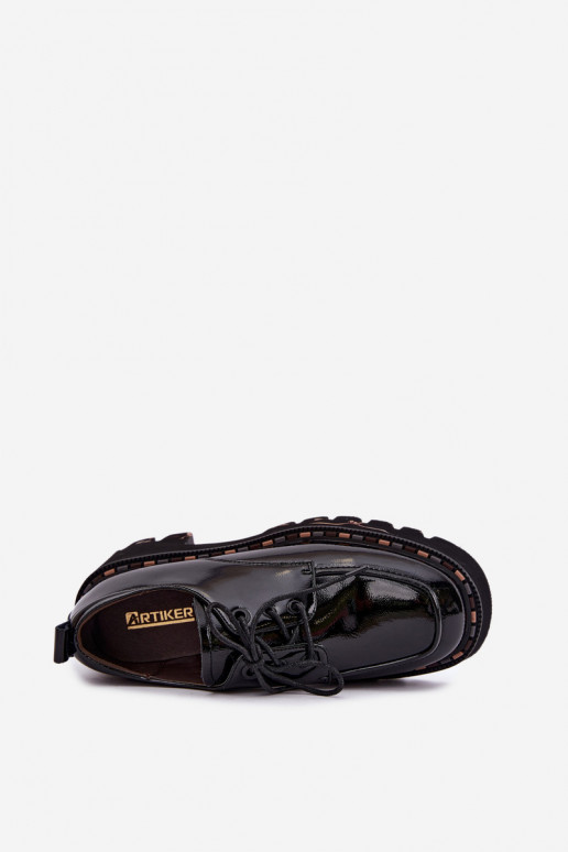 Lackleder Damen Slipper Klocke Artiker 59C0279 schwarz