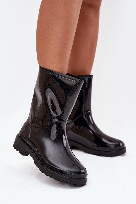 Bottes en caoutchouc pour femmes en noir Elvara