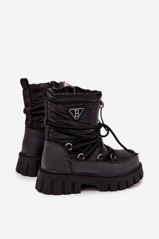 Bottes de neige noires pour enfants Adelisse