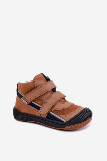 Bruine leren kinderschoenen Bartek 8631673