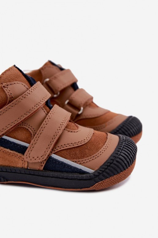 Bruine leren kinderschoenen Bartek 8631673