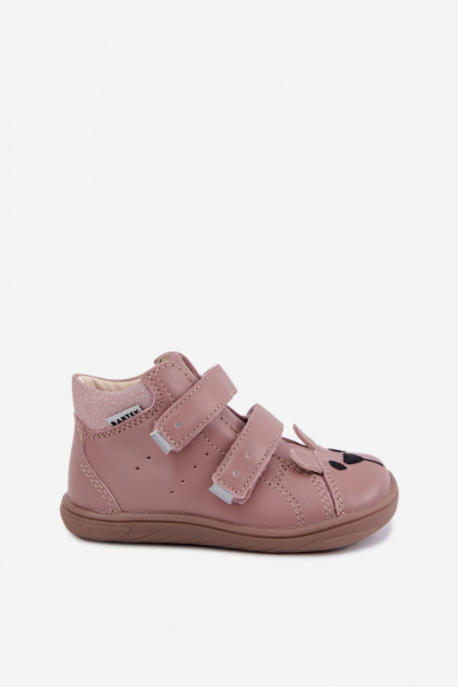 Roze leren Barefoot kinderschoenen Bartek 8631985