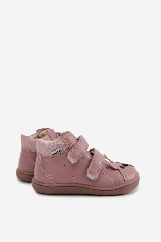 Roze leren Barefoot kinderschoenen Bartek 8631985