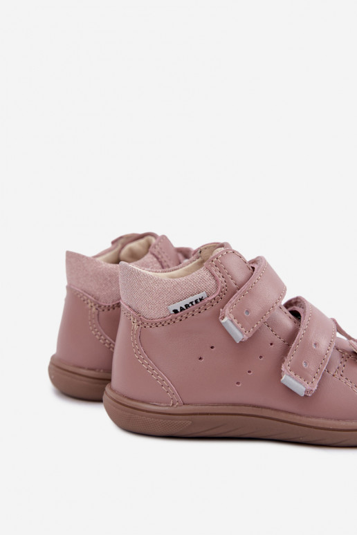 Roze leren Barefoot kinderschoenen Bartek 8631985