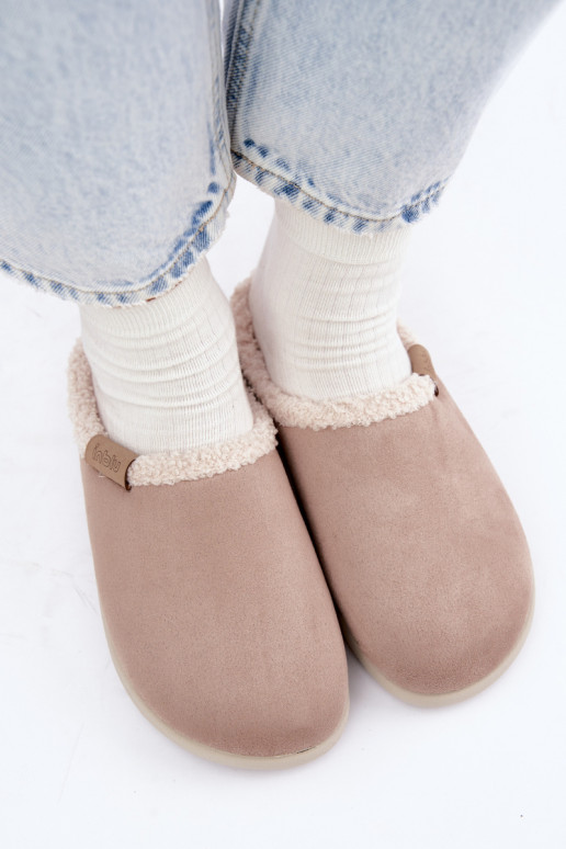 Dames slippers met isolatie Inblu ET000042 zandkleurig