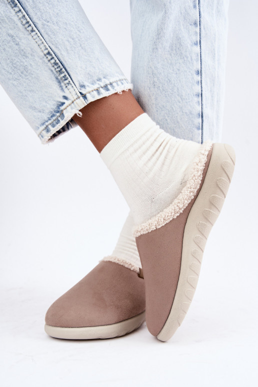 Dames slippers met isolatie Inblu ET000042 zandkleurig
