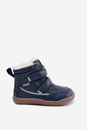 Leren kinder sneeuwlaarzen Barefoot Bartek 8401456 donkerblauw 2