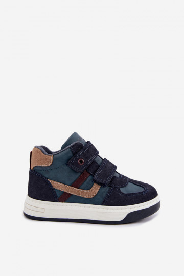Baskets pour garçons en bleu foncé Bartek 8801216 2