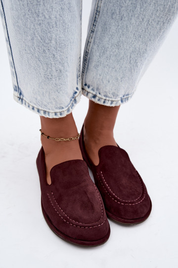 Dames mocassins in bordeaux kleur Mireliah
