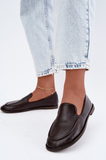 Mocassins pour femmes en couleur chocolat Mireliah