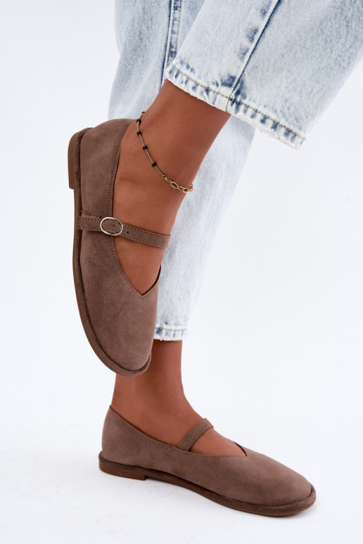 Ballerines type barefoot avec des sangles couleur argile Rhoselle