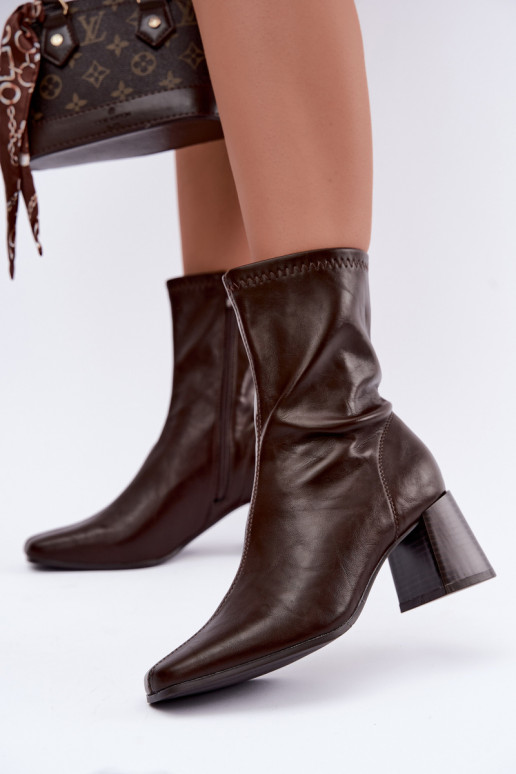 Damen braune Stiefel Veradis