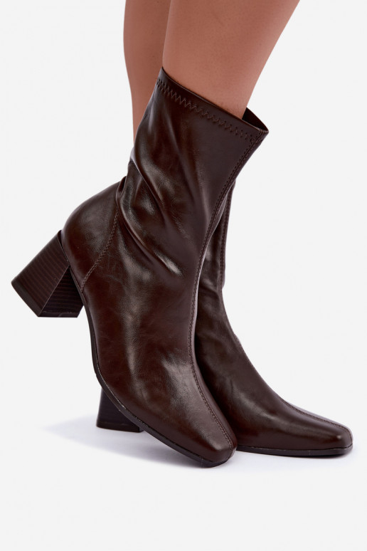 Bottines brunes pour femmes Veradis