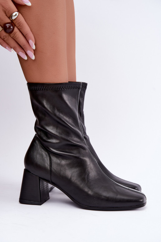 Damen schwarze Stiefel Veradis