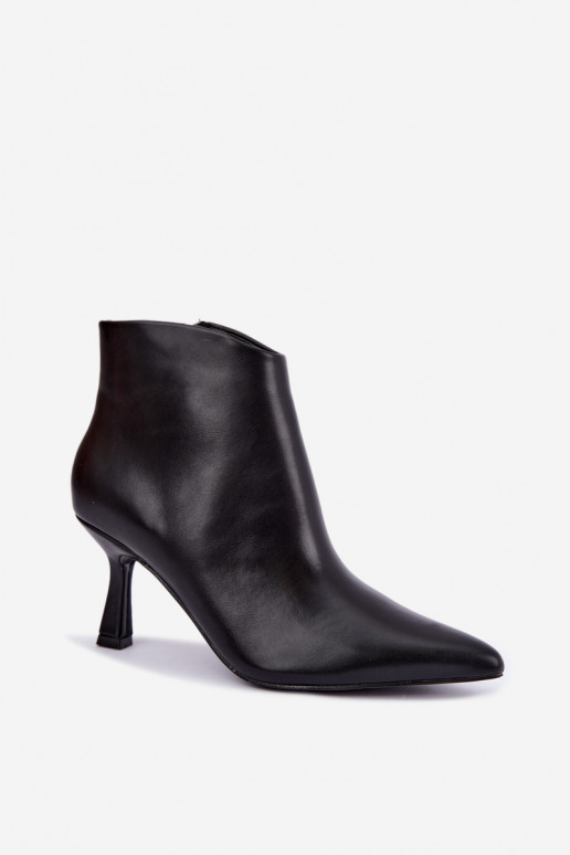 Bottines noires à bouts pointus Florenne