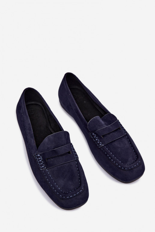 Sylvana mocassins plats pour femmes couleur bleu foncé