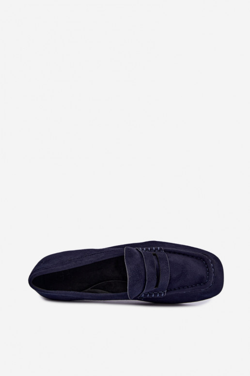 Sylvana mocassins plats pour femmes couleur bleu foncé