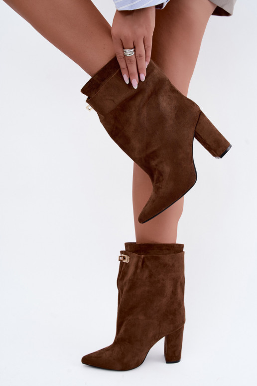 Fiametta bottines chaudes à enfiler couleur marron