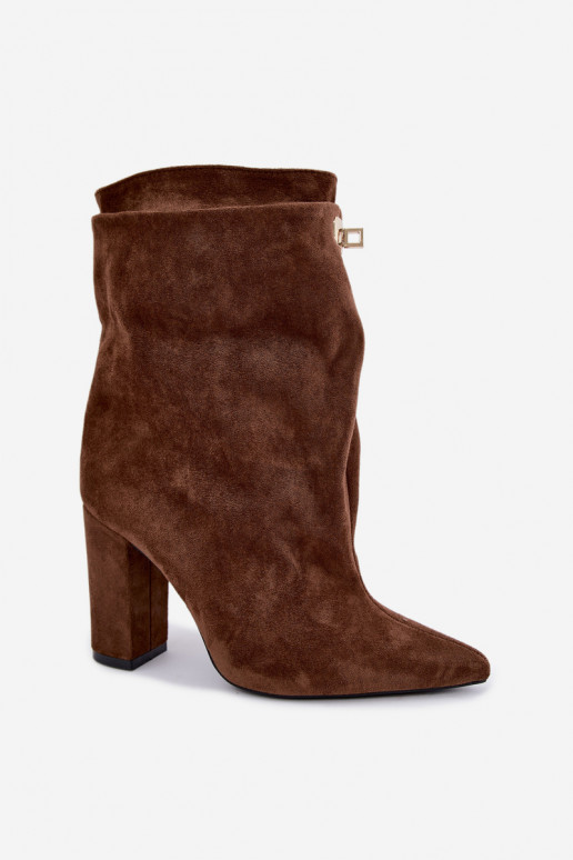 Fiametta bottines chaudes à enfiler couleur marron