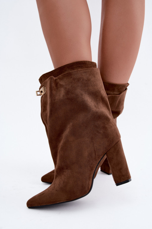 Fiametta bottines chaudes à enfiler couleur marron
