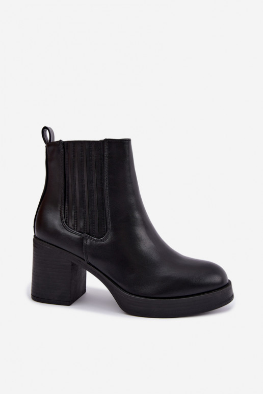 Gisandra bottines chaudes couleur noire