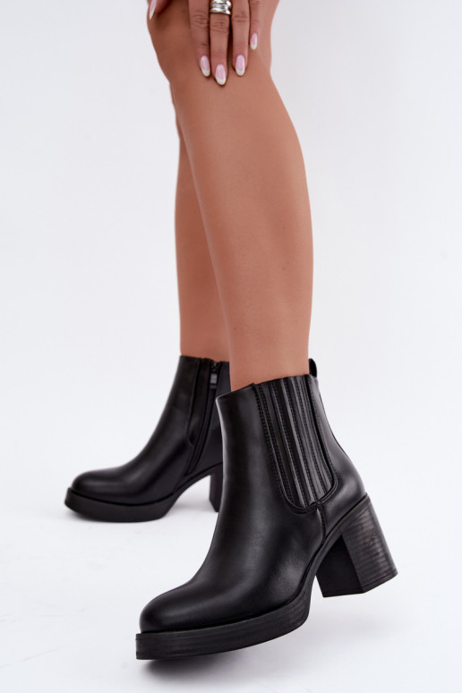 Gisandra bottines chaudes couleur noire