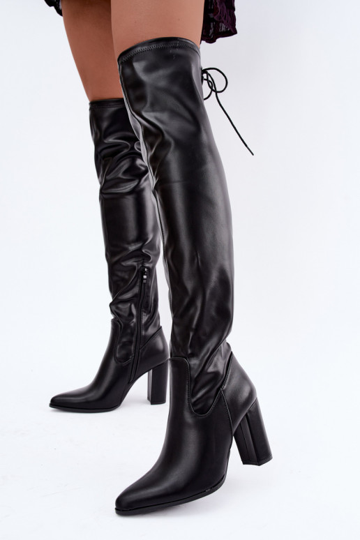 Jessamine bottes longues au-dessus du genou couleur noire