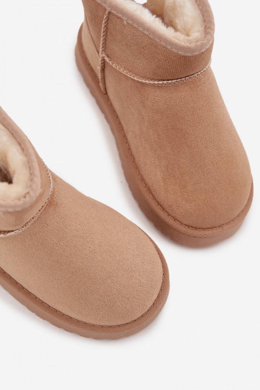 Bottes de neige beiges pour enfants avec isolation et fourrure à l'intérieur Mireya