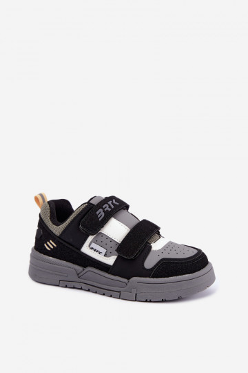 Sneakers voor jongens Bartek 8700210 in zwart en grijs