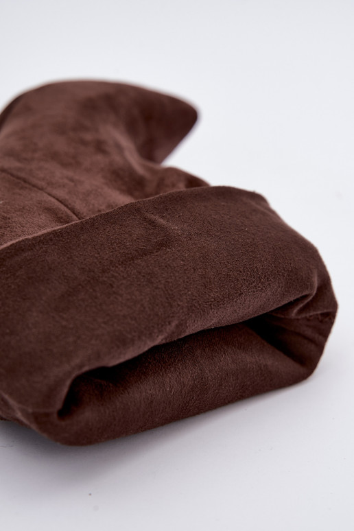 Schlüpfstiefeletten mit Plattform in Schokoladenfarbe Coralise