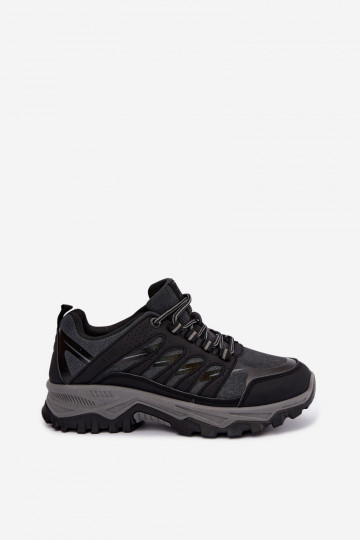 Heren Big Star UU174240 wandelschoenen in zwart 2