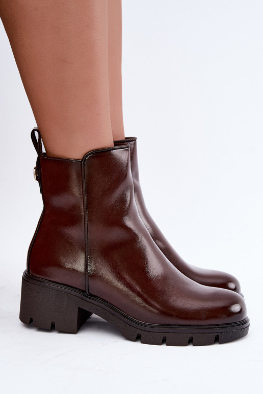 Bottines isolées Klocke marron foncé Iserine