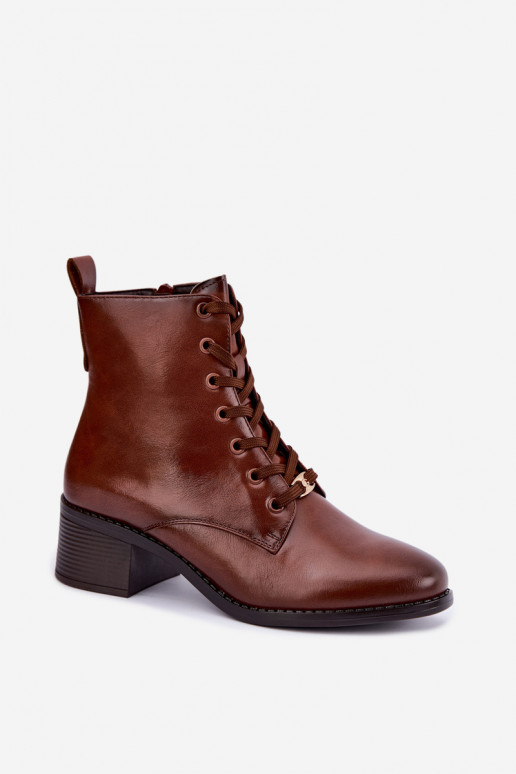 Bottines isolées à lacets Klocke marron Florisse