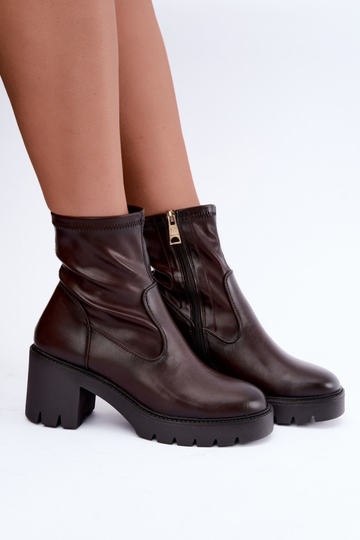 Bottines isolées Klocke Vinceza 58672 chocolat