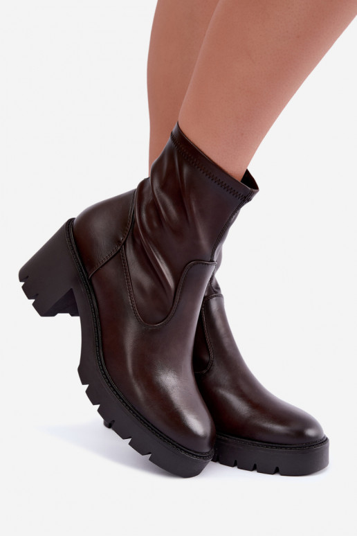 Bottines isolées Klocke Vinceza 58672 chocolat