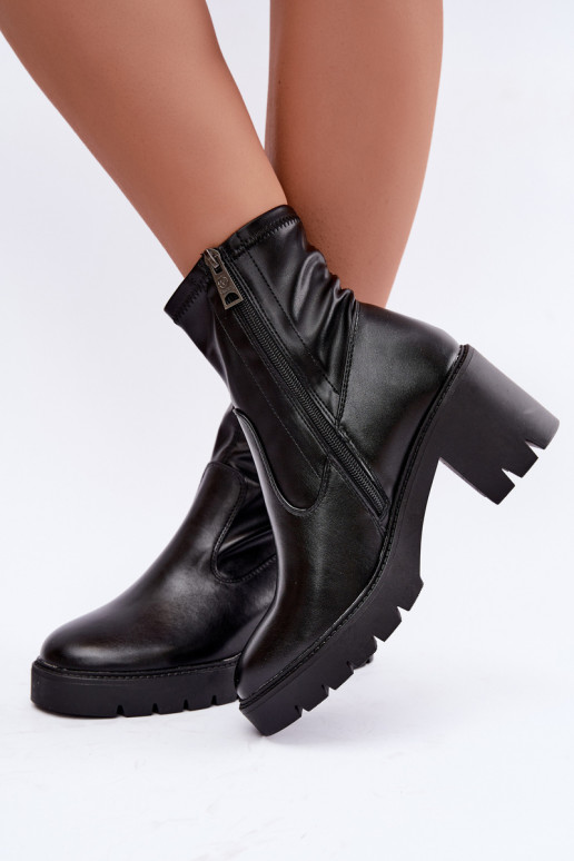 Klocke gefütterte Stiefeletten Vinceza 58672 in schwarz