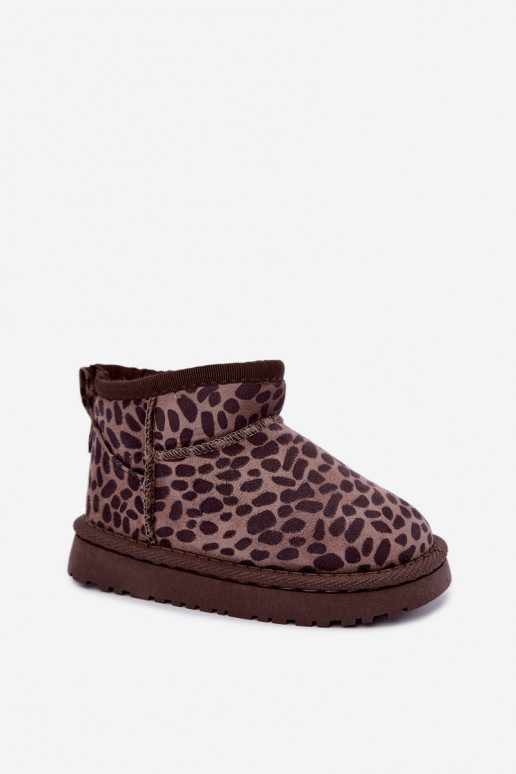 Kinder-Schneestiefel mit Leopardenmuster Snoelle
