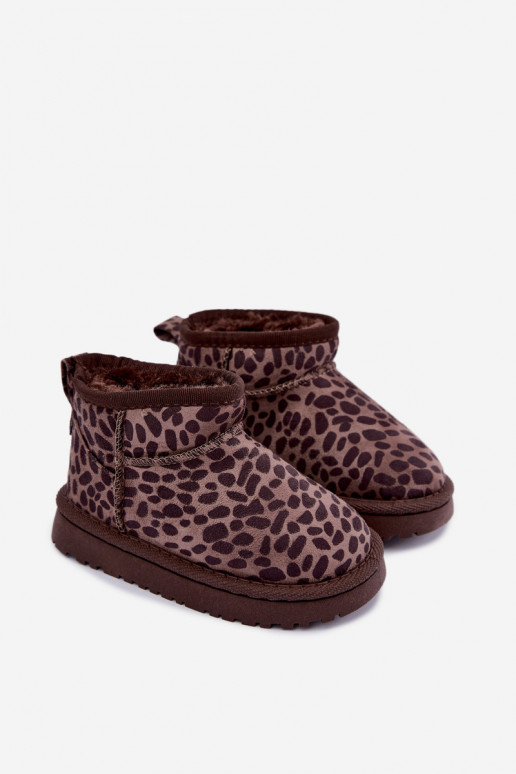 Kinder-Schneestiefel mit Leopardenmuster Snoelle