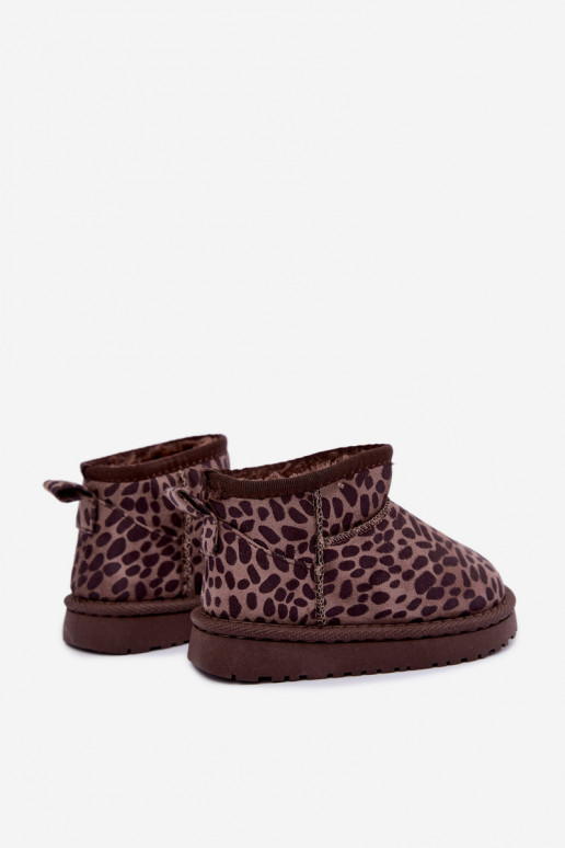 Bottes de neige pour enfants avec imprimé léopard Snoelle