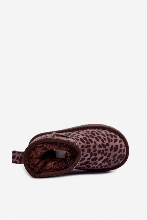 Kinder-Schneestiefel mit Leopardenmuster Snoelle