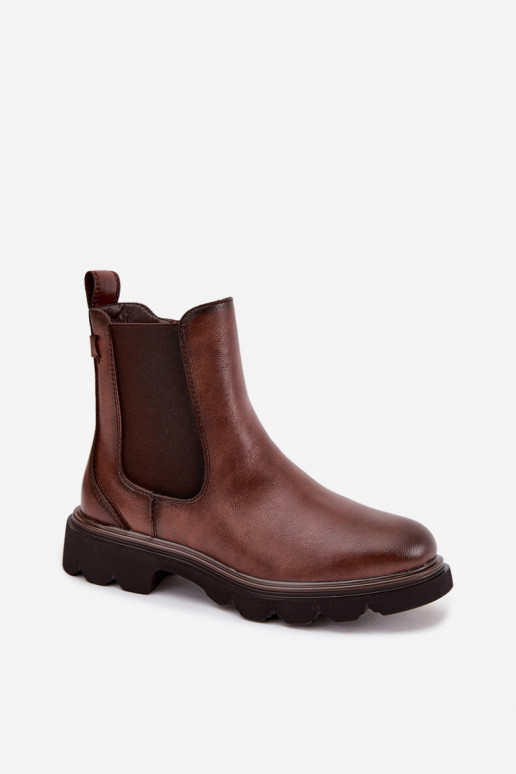 Bottines isolées pour femmes de couleur marron Rivelia