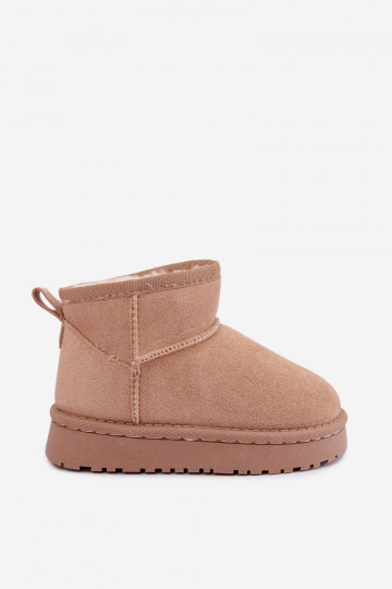 Bottes de neige beiges pour enfants avec isolation et fourrure à l'intérieur Mireya 2