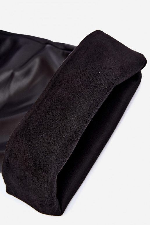 bottes hautes pour femmes avec talons fins au-dessus du genou en couleur noire Aderelle
