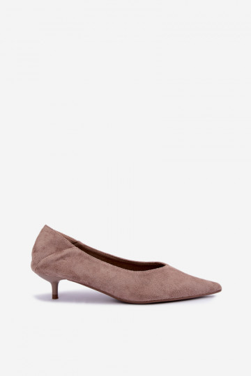 schoenen met lage hak in zandkleur Joresta 2