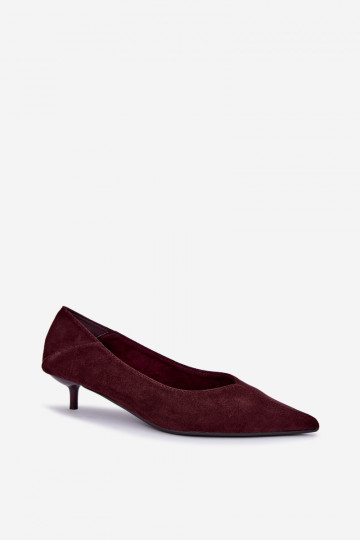 chaussures à petit talon en couleur bordeaux Joresta