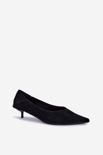 schoenen met lage hak in zwarte kleur Joresta
