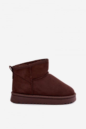 Bottes de neige isolées pour enfants avec fourrure à l'intérieur Czekolado Mireya 2