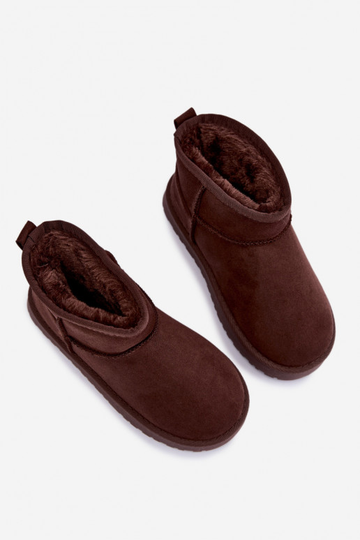 Bottes de neige isolées pour enfants avec fourrure à l'intérieur Czekolado Mireya