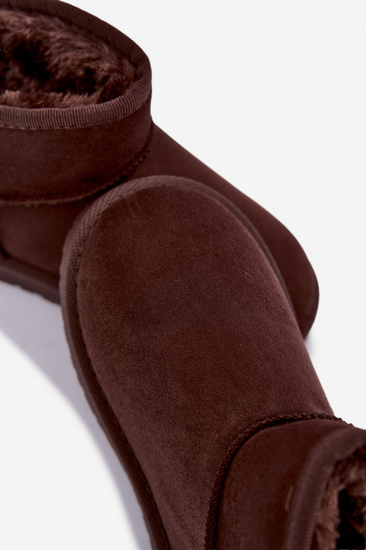 Bottes de neige isolées pour enfants avec fourrure à l'intérieur Czekolado Mireya