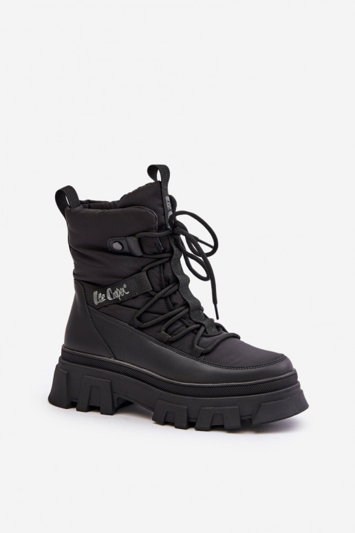 Bottes de neige noires pour femmes Lee Cooper LCJ-24-47-3144